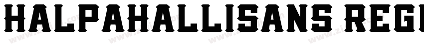 HalpaHalliSans Regul字体转换